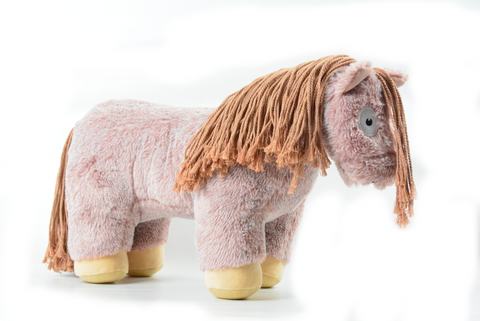 Crafty Pony paarden knuffel roan (48 cm) met instructie boekje