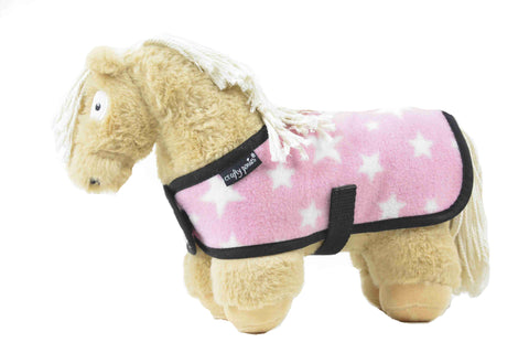 VEULEN Crafty Ponies fleecedeken baby roze ster