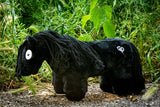 Crafty Pony paarden knuffel zwart met zwarte manen (48 cm) met instructie boekje