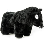Crafty Pony paarden knuffel zwart met zwarte manen (48 cm) met instructie boekje'
