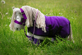 crafty ponies dekenset paars
