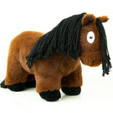 Crafty Pony paarden knuffel bruin met zwarte manen