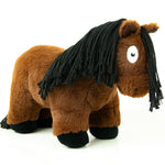 Crafty Pony paarden knuffel bruin met zwarte manen