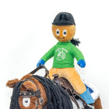 Crafty Ponies ruiter Jamie ponyrijder 31 cm (groen jasje)