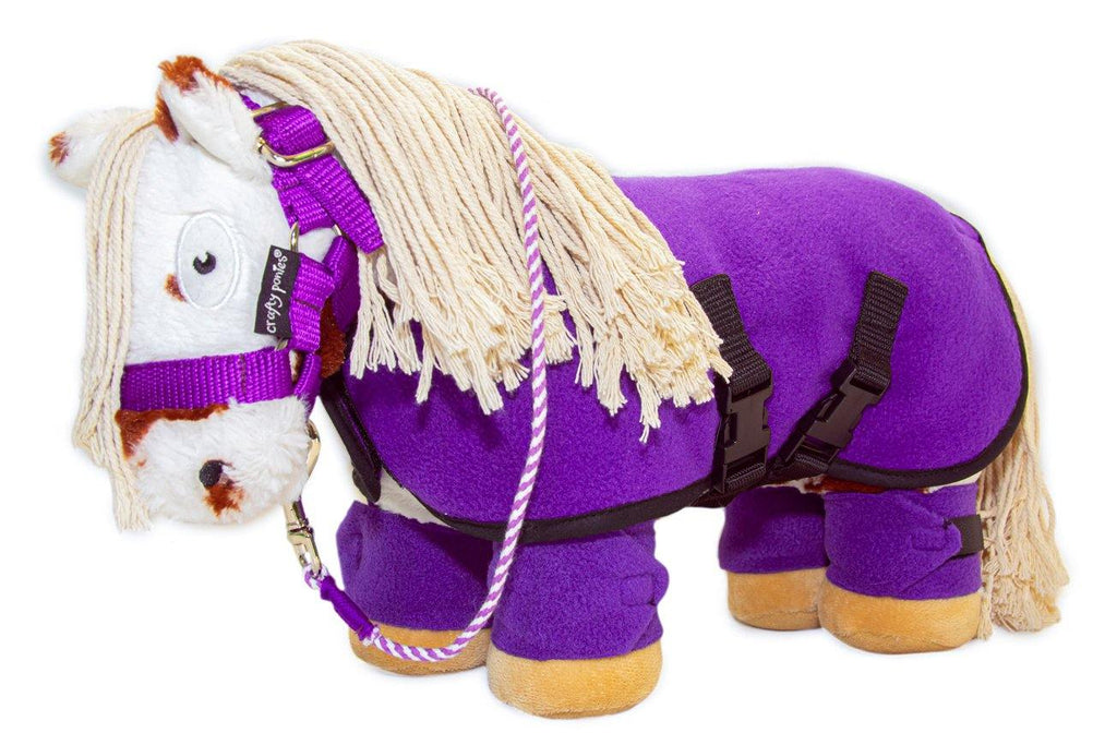 Ponies Fleecedeken Paars – Crafty Ponies Shop