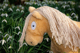 Crafty Pony palomino paardenknuffel paardenhoofd