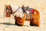 Crafty Ponies leren westernzadel & borsttuig