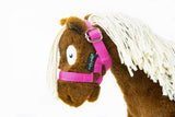 Crafty Ponies halster paardenknuffel roze
