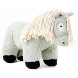 Crafty Ponies speelgoed knuffelpaard grijs