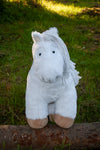 Crafty Pony paarden knuffel wit met witte manen
